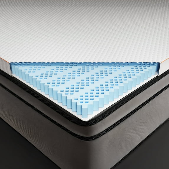 Dormeo Essential Mattress Topper Full Bed 2 Inch Plush Cooling Pad with Octacell Technology