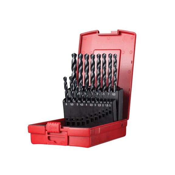Dormer - A190 No.201 Metric HSS Drill Set of 19 1.0-10.0 x 0.5mm