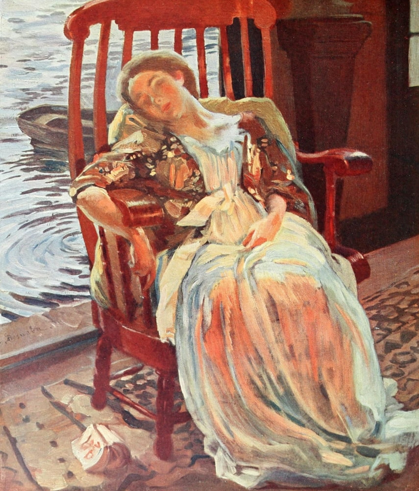Dormeuse Canvas Art - Albert Besnard (18 x 24)