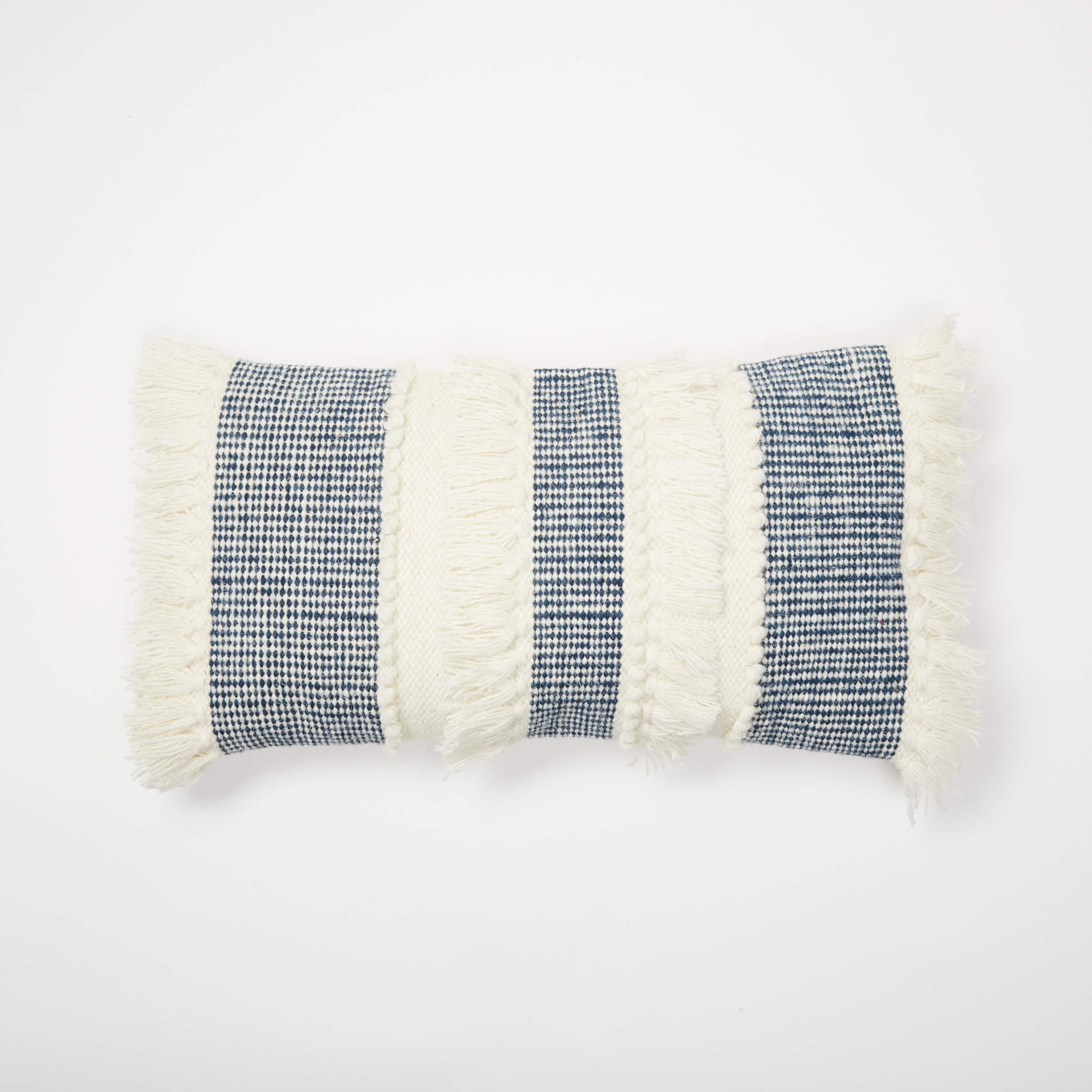 Dormify Recycled Denim Lumbar Pillow, Blue, 12 x 20, Dorm & College ...