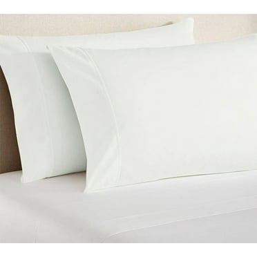 Lasimonne 100% Cotton Pillow Protectors 4-Pack - Standard 20x26" Zippered Encasement 250 Thread Count