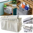 thumbnail image 1 of Dormitory Bedside Hanging Basket Fabric Storage Bag with Hook for Student Dorm Room Organization Home Closet Shelving Space Saver, C, 1 of 9