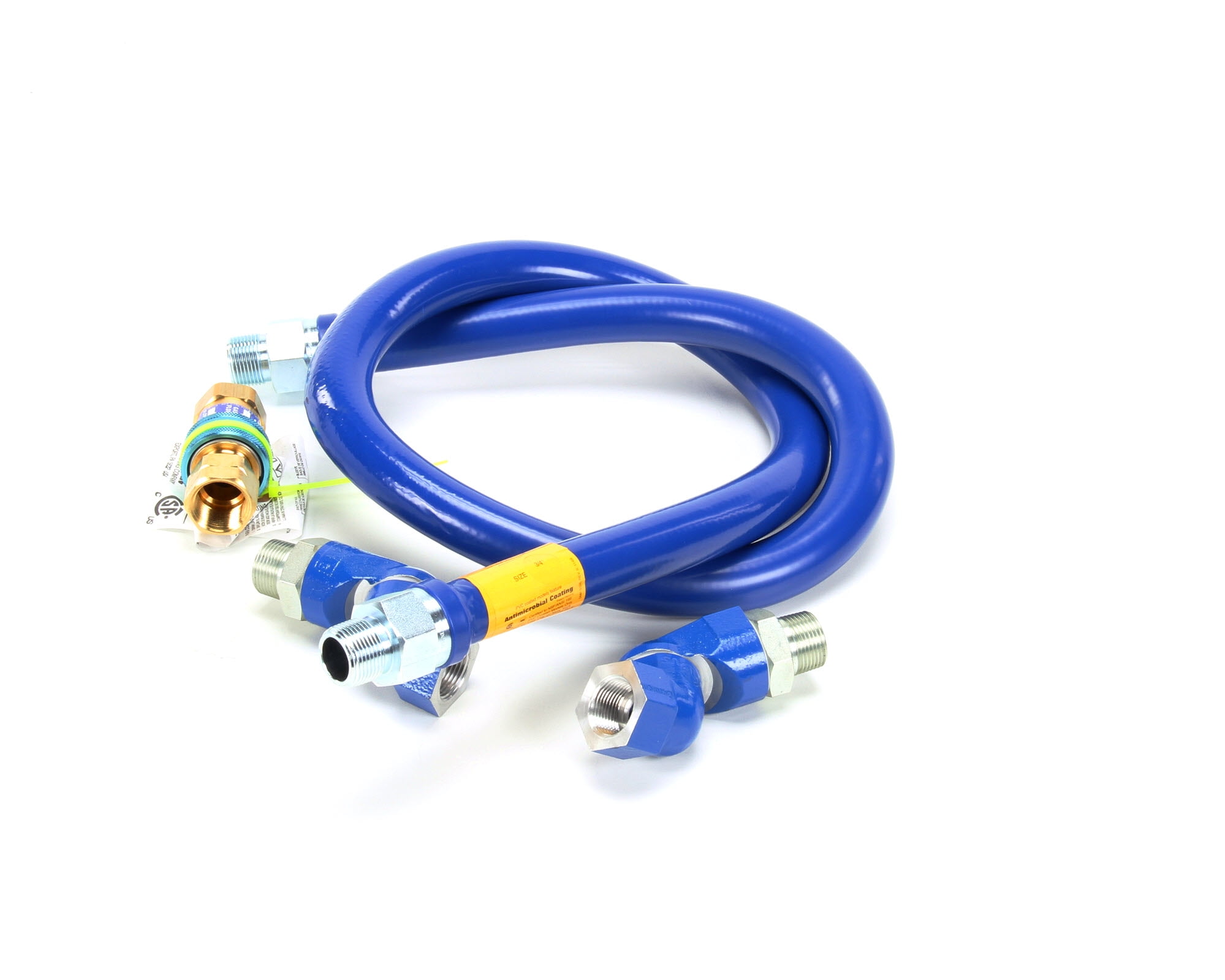 Produktbild von DORMONT Gasverbinder-Schlauch 1,5 M – 3/4" Flexibel, Gelb, Mit Armaturen, Für Küche & Gasgeräte