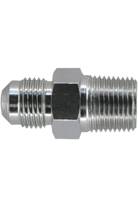 Gas Adapter Fitting Flare x Male - Brass, 5 Pack, 3/8 x 1/2 Inch