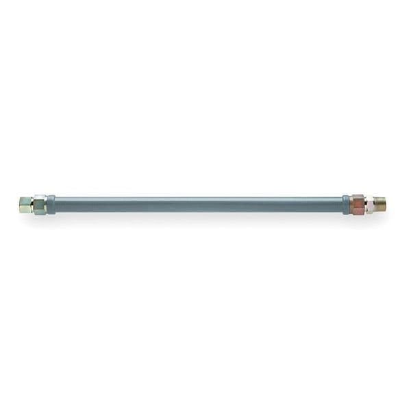 Gray Stainless Steel 24" Gas Connector Hose