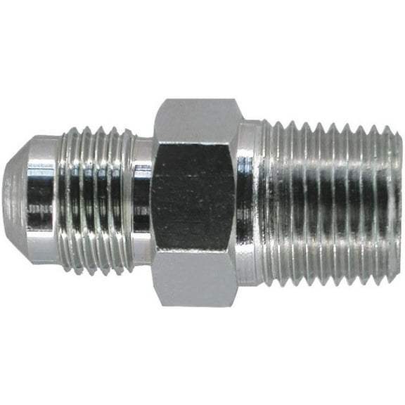 Dormont Gas Flare Fitting 90-1022R-3/8 MIP Adapter - 3/8 Inch - Zinc Plated