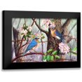 thumbnail image 1 of Dornish, Al 24x17 Black Modern Framed Museum Art Print Titled - Bluebirds, 1 of 5