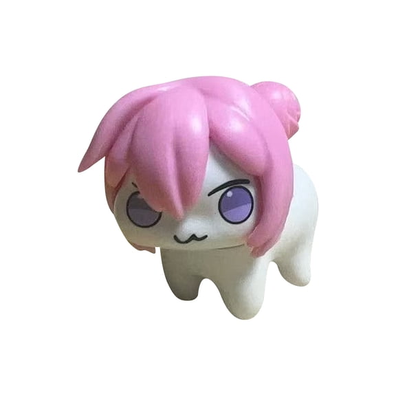 Doro Figure Cute Pink Head Figurine Don't Forget Me 1.96 Inch Collectible Scale Figure Lovely Collectible Toy