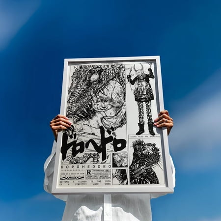 Dorohedoro Fan Art Print Poster – Japanese Manga Poster, Caiman and Nikaido Poster, Dark Fantasy Anime Wall Art Size 24x36 Unframed Poster