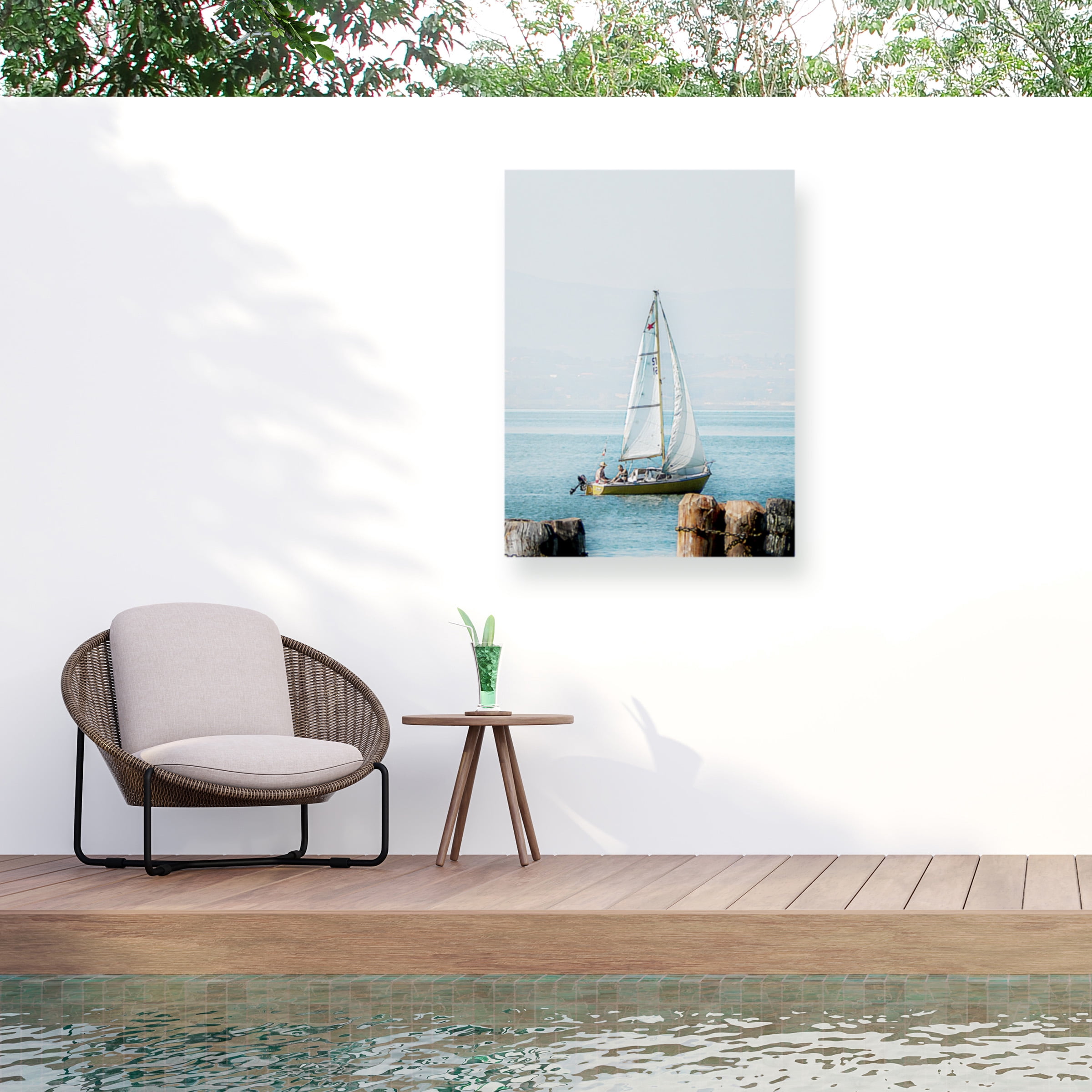 Dorothy Berry-Lound 'Boating on Lago Trasimeno' Outdoor Canvas