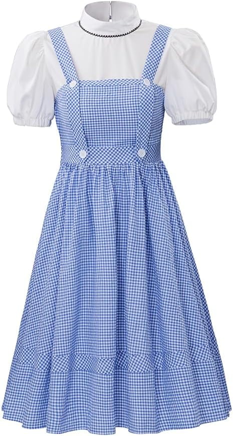 Dorothy Dress Women's Dorothy Blue Plaid Dress Suit Fairytale Dress ...