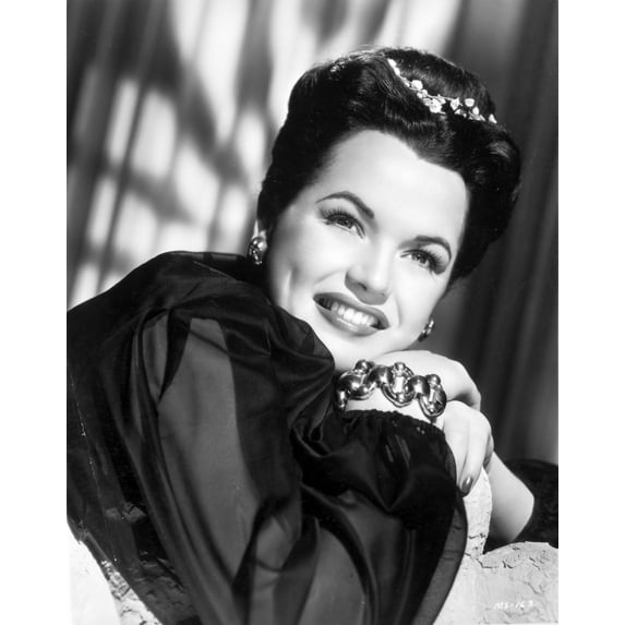 Dorothy Ford on Dark Long Sleeve Leaning on Two Hands Photo Print (24 x 30)