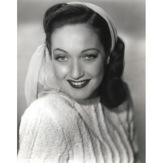Dorothy Lamour Portrait in Classic with Headband Photo Print (8 x 10)