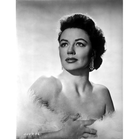 Dorothy Malone on a Furry Off Shoulder Top and posed Photo Print (8 x 10)