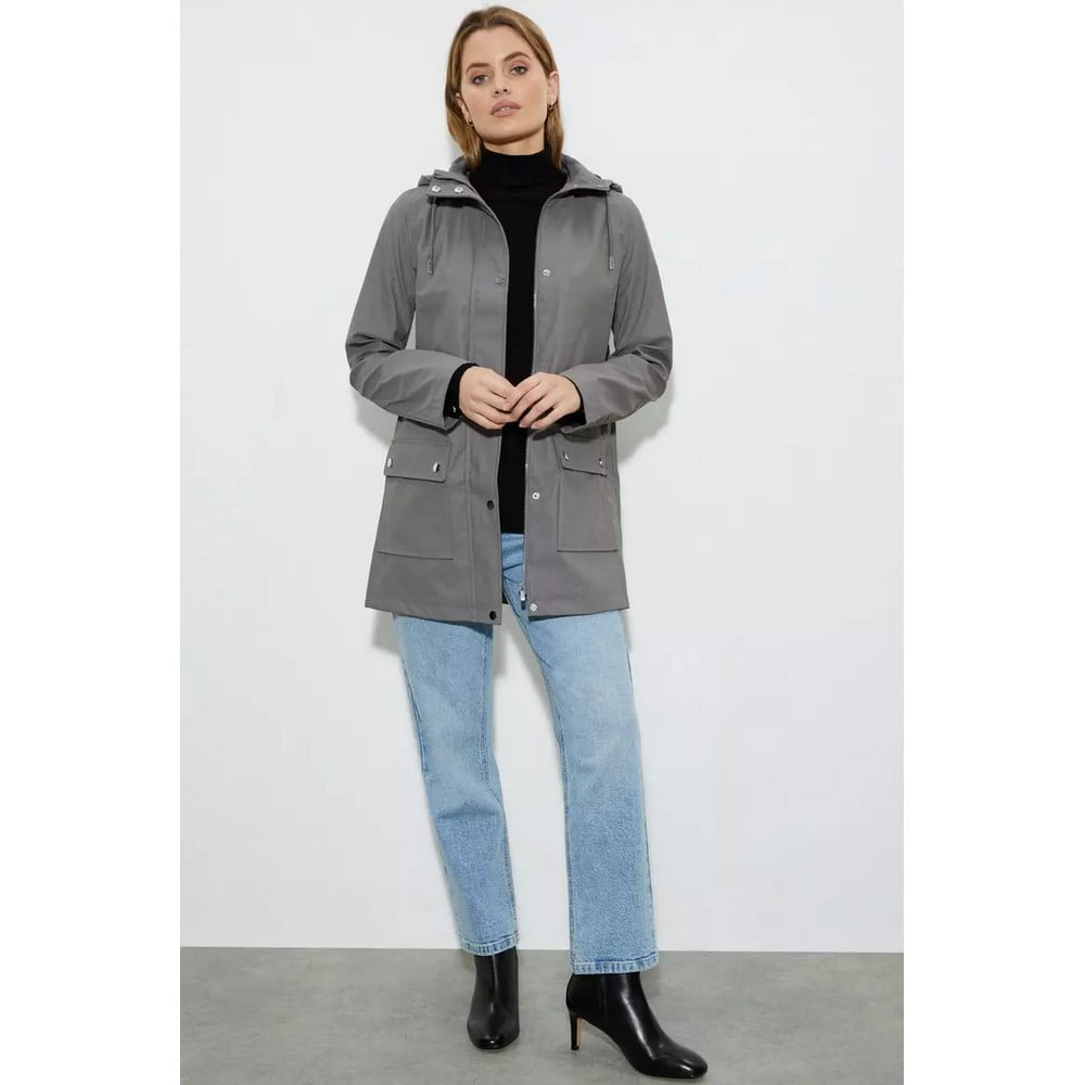 Dorothy perkins grey raincoat clearance