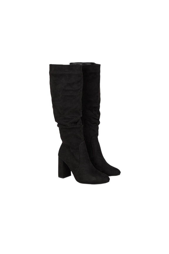 Womens Keris Ruched Knee-High Boots