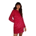 thumbnail image 1 of Dorothy Perkins Womens Sequin Velvet Petite Mini Dress, 1 of 4