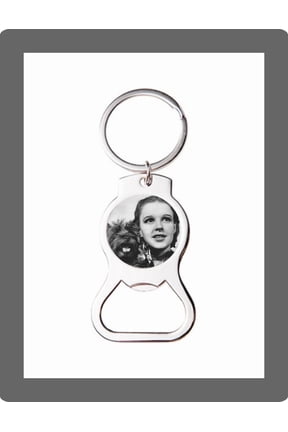 Dorothy Toto Wizard Of Oz B&W Art Custom Bottle Opener Keychain Key Ring Gift