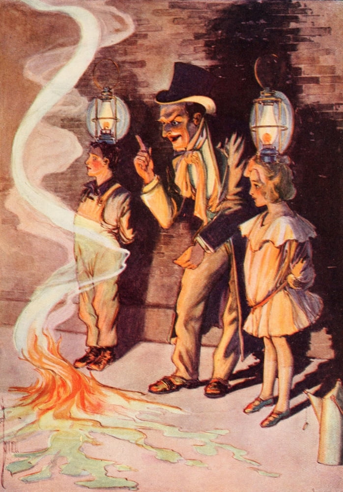 Dorothy & the Wizard in Oz 1908 Now Princess exclaimed the Wizard Canvas Art - John R Neill (24 x 36)