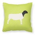 thumbnail image 1 of Dorper Sheep Green Fabric Decorative Pillow, 1 of 2