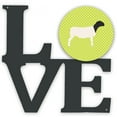 thumbnail image 1 of Dorper Sheep Green Metal Wall Artwork LOVE, 1 of 2