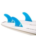 thumbnail image 1 of Dorsal Surfboard Fins Hexcore Thruster Set (3) Honeycomb FUT Base Blue, 1 of 3
