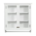 thumbnail image 1 of Dorset Bath 27"W x 29"H Wall Mounted White Wood Cabinet with Towel Rod, 1 of 3