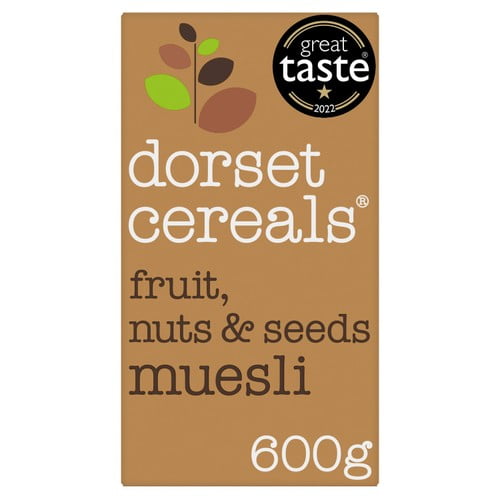 Dorset Cereals Classic Fruit, Nuts&Seeds Muesli No Added Sugar Cereal 600g, British Import (Pack of 3)