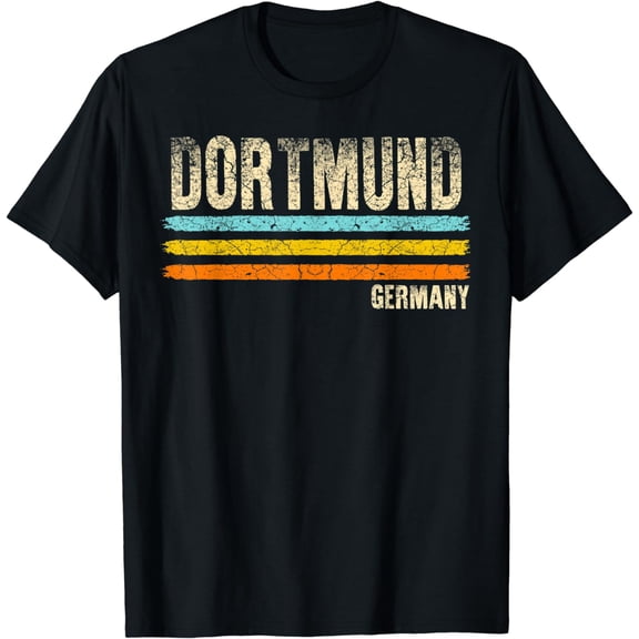 Dortmund Germany German Retro, City T-Shirt mens t rohirt men，black，women，misfits，journey ，boys