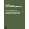 thumbnail image 1 of Dortmunder BeitrÃ¤ge Zur Zeitungsforschun Literatur zur deutschsprachigen Presse, Band 10, 98385-110925. Biographische Literatur. A - E, Book 35, (Hardcover), 1 of 1