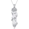 thumbnail image 1 of Dorunmo Clear Quartz Crystal Necklace for Women 925 Sterling Silver Sunflower Pendant Reiki Healing Crystal Energy Stone Jewelry Gift, 1 of 6