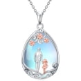 thumbnail image 1 of Dorunmo Daughter Necklace from Dad Father Daughter Necklace 925 Sterling Silver Moonstone Mother's Day Jewelry for Women, 1 of 10