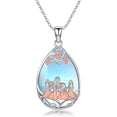 thumbnail image 1 of Dorunmo Mother Daughter Necklace 925 Sterling Silver Daughter Necklace from Mom Moonstone Jewelry for Mom, 1 of 10