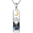 thumbnail image 1 of Dorunmo Mountain Necklace for Women 925 Sterling Silver Bear Mountain Pendant Necklace Nature Jewelry Gift for Skiers Hikers Campers Climbers and Nature Lovers, 1 of 10