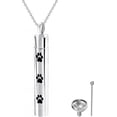 thumbnail image 1 of Dorunmo Pet Paw Urn Necklace for Ashes Cat Dog Paw Print Cremation Jewelry for Ashes 925 Sterling Silver Pet Memorial Jewelry for Women Men, 1 of 6