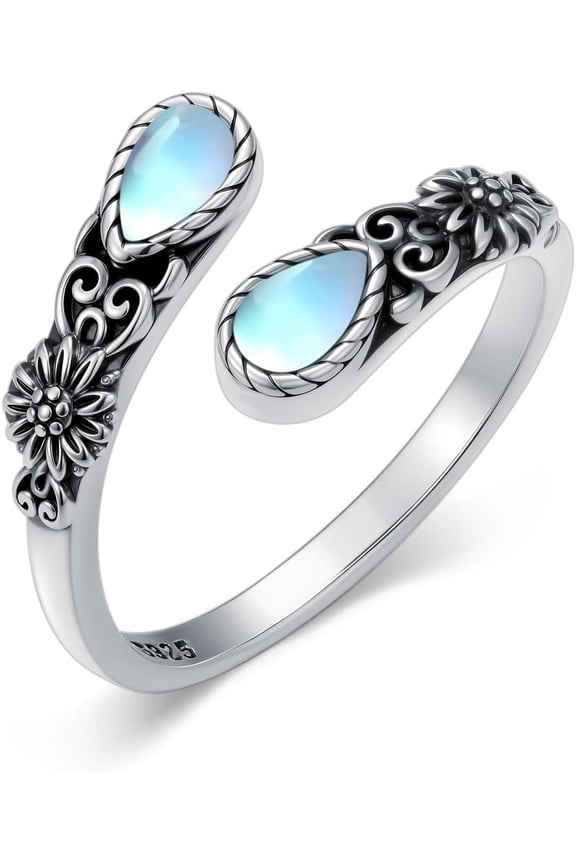 Spoon Rings for Women 925 Sterling Silver Spoon Rings Vintage Thumb Rings Jewelry Gifts for Women Men
