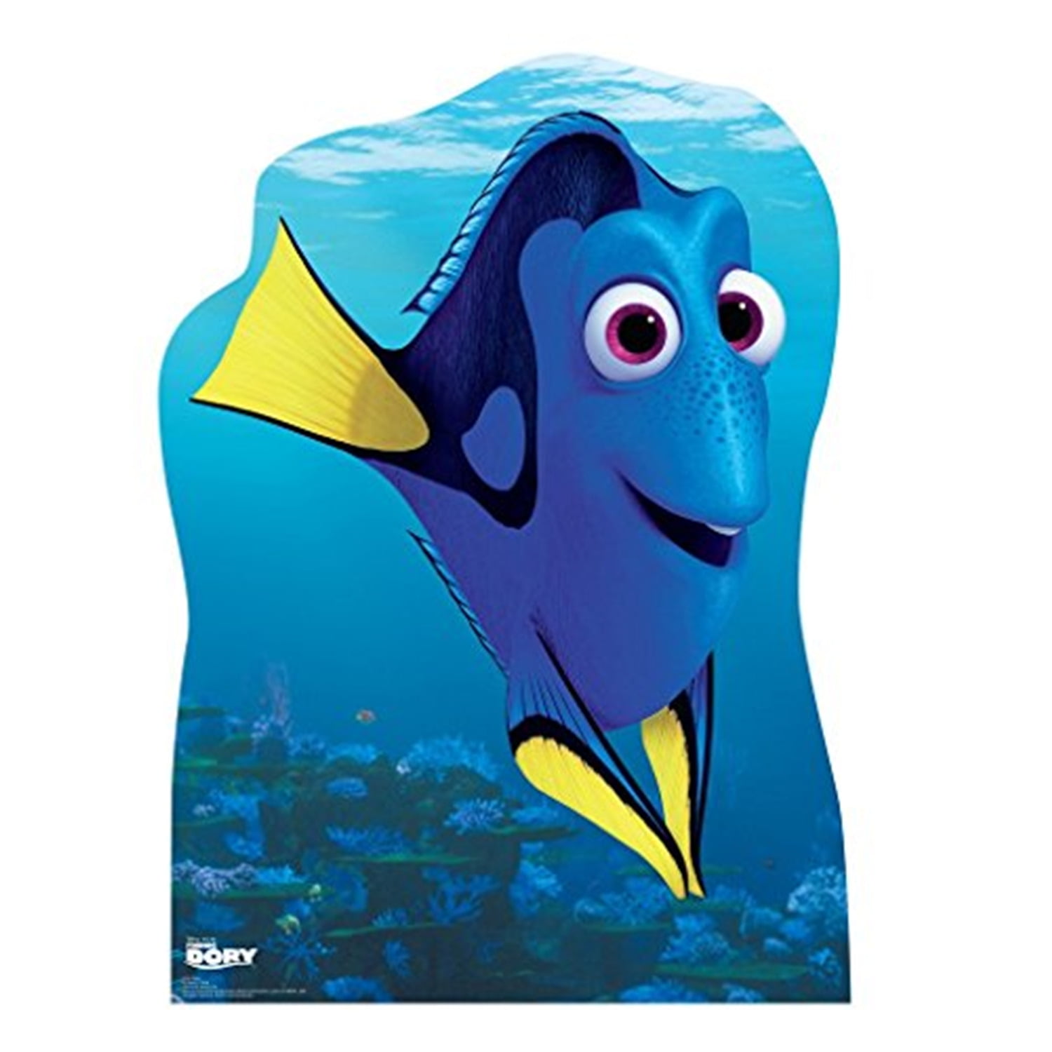 Dory 44" x 32" Blue and Yellow Cardboard Standup