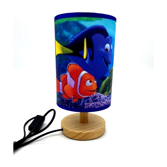 Dory Nemo Table Lamp Night Light Wood Base Room Decoration or Great Gift Ideas