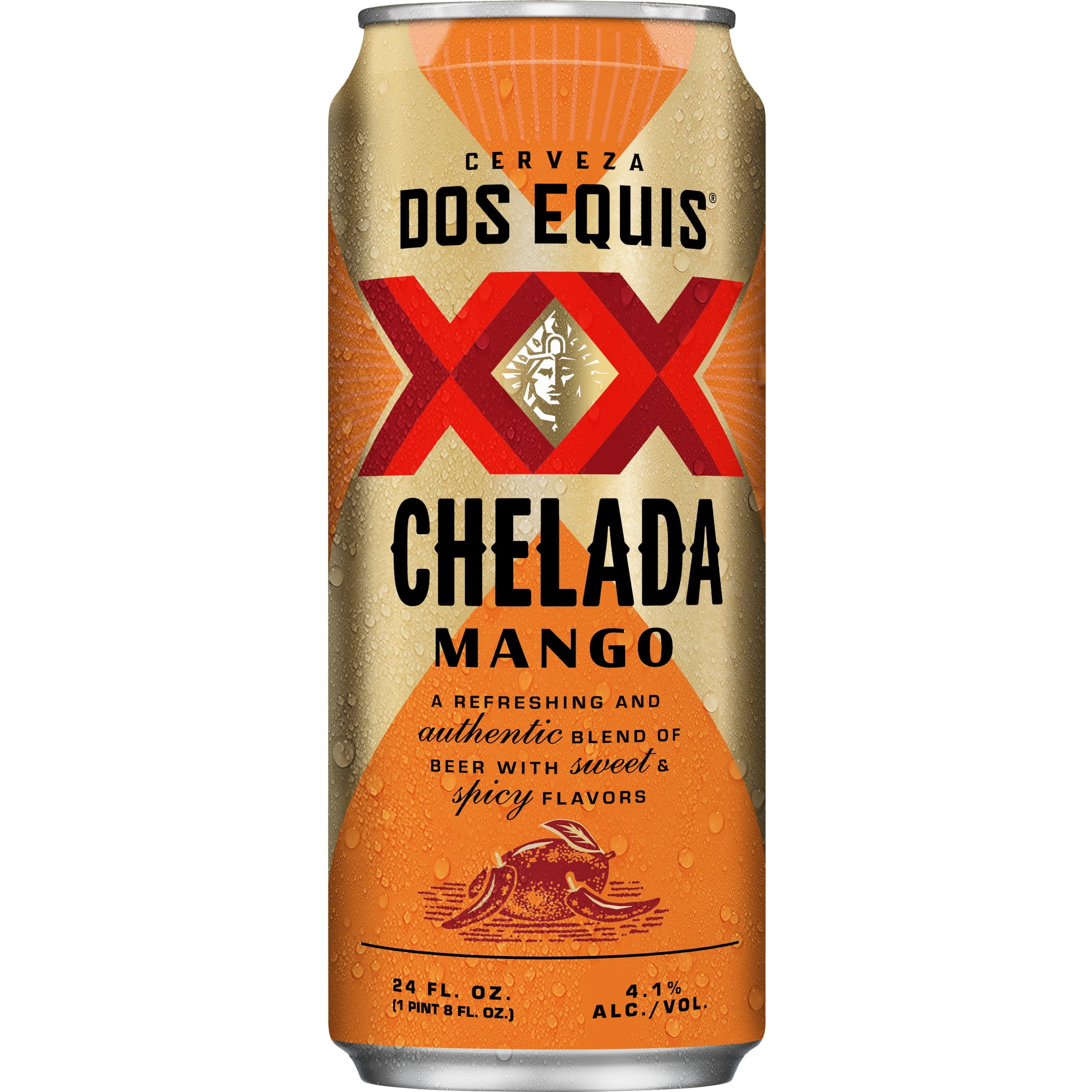 Dos Equis Chelada Mango, Single 24 fl oz Can