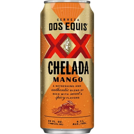 Dos Equis Chelada Mango, Single 24 fl oz Beer Can