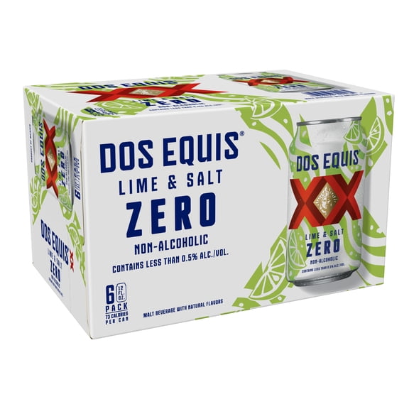 Dos Equis Lime & Salt Zero, 6 Pack, 12 fl oz Cans