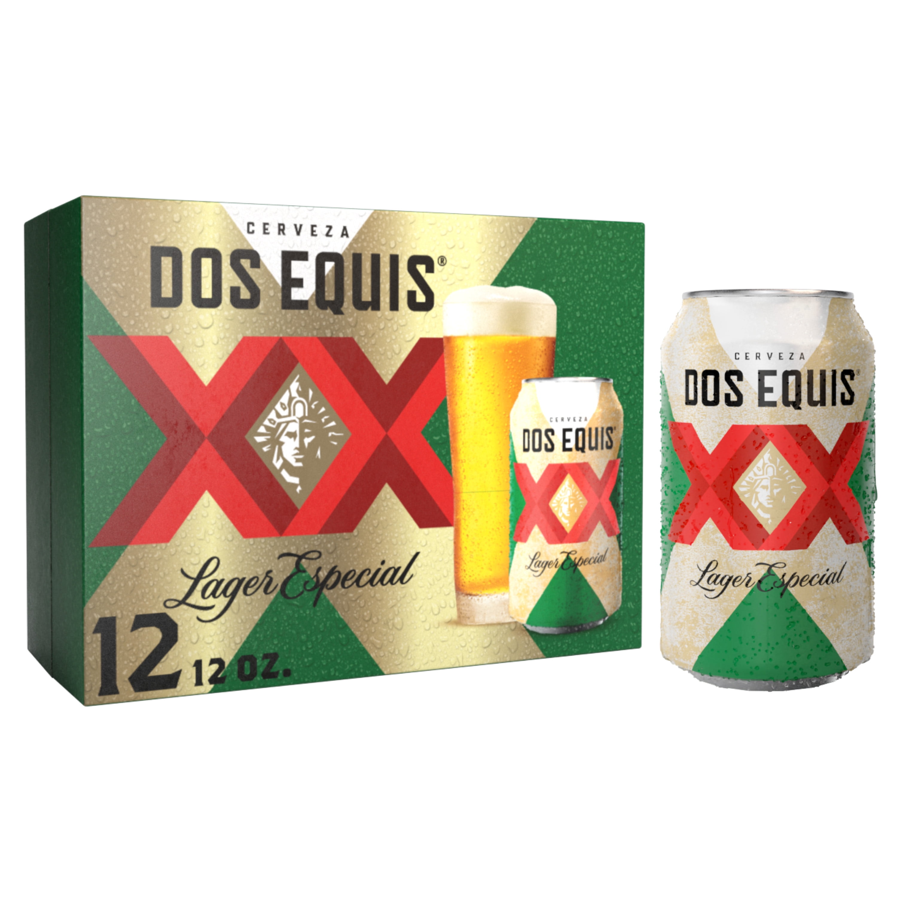 Dos Equis Mexican Lager Beer, 12pk 12oz Cans, 4.2 Alcohol by Volume