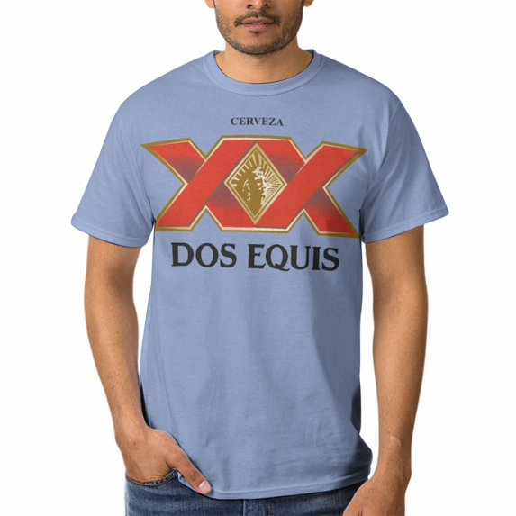 Dos Equis T-Shirts for Men Women, Funny Novelty Tee for Adults, Fashion 3D Print Short Sleeve, Unisex Casual Crew Neck Tee