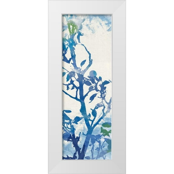 Dos Santos, Bella 11x24 White Modern Wood Framed Museum Art Print Titled - Flowing Branches II