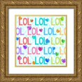 thumbnail image 1 of Dos Santos, Bella 12x12 Gold Ornate Wood Framed with Double Matting Museum Art Print Titled - LOL, 1 of 4