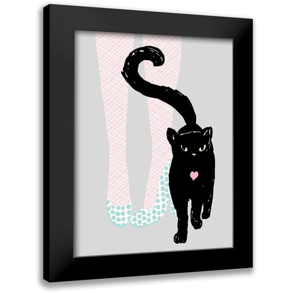 Dos Santos, Bella 12x14 Black Modern Framed Museum Art Print Titled - Catwalk