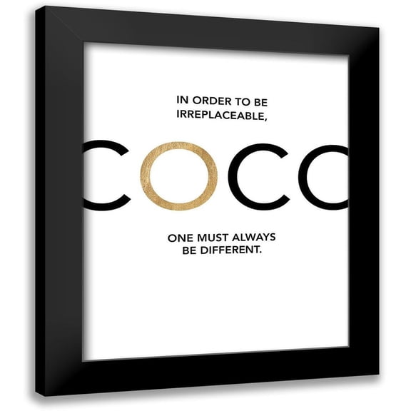 Dos Santos, Bella 12x14 Black Modern Framed Museum Art Print Titled - Coco - Irreplaceable