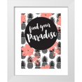 thumbnail image 1 of Dos Santos, Bella 12x14 White Modern Wood Framed Museum Art Print Titled - Find Your Paradise, 1 of 4