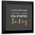 thumbnail image 1 of Dos Santos, Bella 15x15 Black Modern Framed Museum Art Print Titled - A Year From Now?, 1 of 5