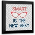 thumbnail image 1 of Dos Santos, Bella 15x15 Black Modern Framed Museum Art Print Titled - Smart Is The New Sexy, 1 of 5